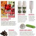Gardeners Basics Hot Pepper Hydroponic Growing Kit Compatible with Aerogarden and Lettuce Grow 5 Super Spicy Peppers Indoors in Seed Pods Heirloom Seeds Aquaponics & Hydroponic Grow Kit