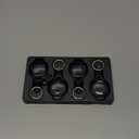 Waterproof Airtag Holder - 4 Pack Airtag Keychain Holder Compatible with Apple AirTags, Ultra Durable Anti-Scratches Protective Case with Keyring for Luggage, Backpack, Pet, Bag, Black