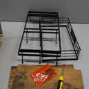 4 Bottle Capacity Coffee Syrup Organizer 2 Tier Coffee Syrup Stand Shelf for Coffee Bar Kitchen Small Rack for Bar Family Storage for Syrup Dressing