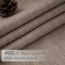 Thick Linen Double Layer Short Blackout Curtains 54 Inch Long 2 Panels Set for Cafe, Memory Shape Pinch Pleat Thermal Sound Dampening Cottage Core Curtain & Drapes Basement Windows Burg with Back Tab, 40"W x 54"L