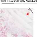 100 Pack Pink Floral Cocktail Napkins, Guest Hand Towels Disposable for Bathroom, Floral Paper Napkins for Bridal and Baby Shower, Tea Party, Garden Party, Birthday Party
