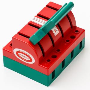 Relaxweex Disconnect Knife Switch Double Power Disconnect Switch(100 A 380 V 4 Pole,Orange)
