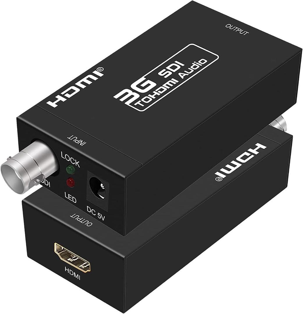 HDMI Converter Adapter - Mini 3G SDI to HDMI for SD/HD/3G-SDI Signals
