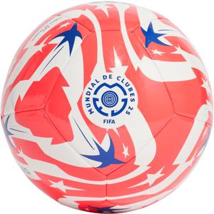 Adidas FIFA Club World Cup Club Soccer Ball (4, White/Lucid Red/Power Blue/Black/Club)