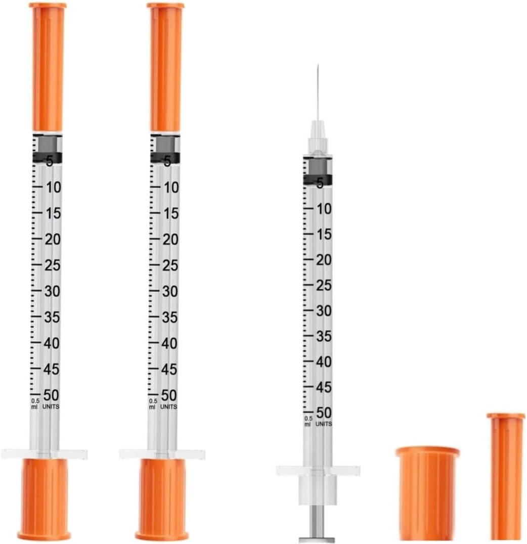 2 x 50 Pack - 1/2 ml 29G 0.5 inch(12.7mm) Sample Dispensing Tool for Industrial research, Science Lab, Plant Cultivation Supplies