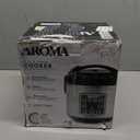 AROMA Digital Rice Cooker, 4-Cup (Uncooked) / 8-Cup (Cooked), Steamer, Grain Cooker, Multicooker, 2 Qt, Stainless Steel Exterior, ARC-914SBD