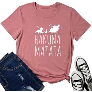 LOOKFACE Womens Graphic Tees Cute T Shirts Mauve XX-Large