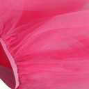 Tulle Tutu Skirt Shredded for Women Teens Short Layered Ballet Petticoat Elastic Waist Halloween Costume 80s Party Cosplay (Pink)