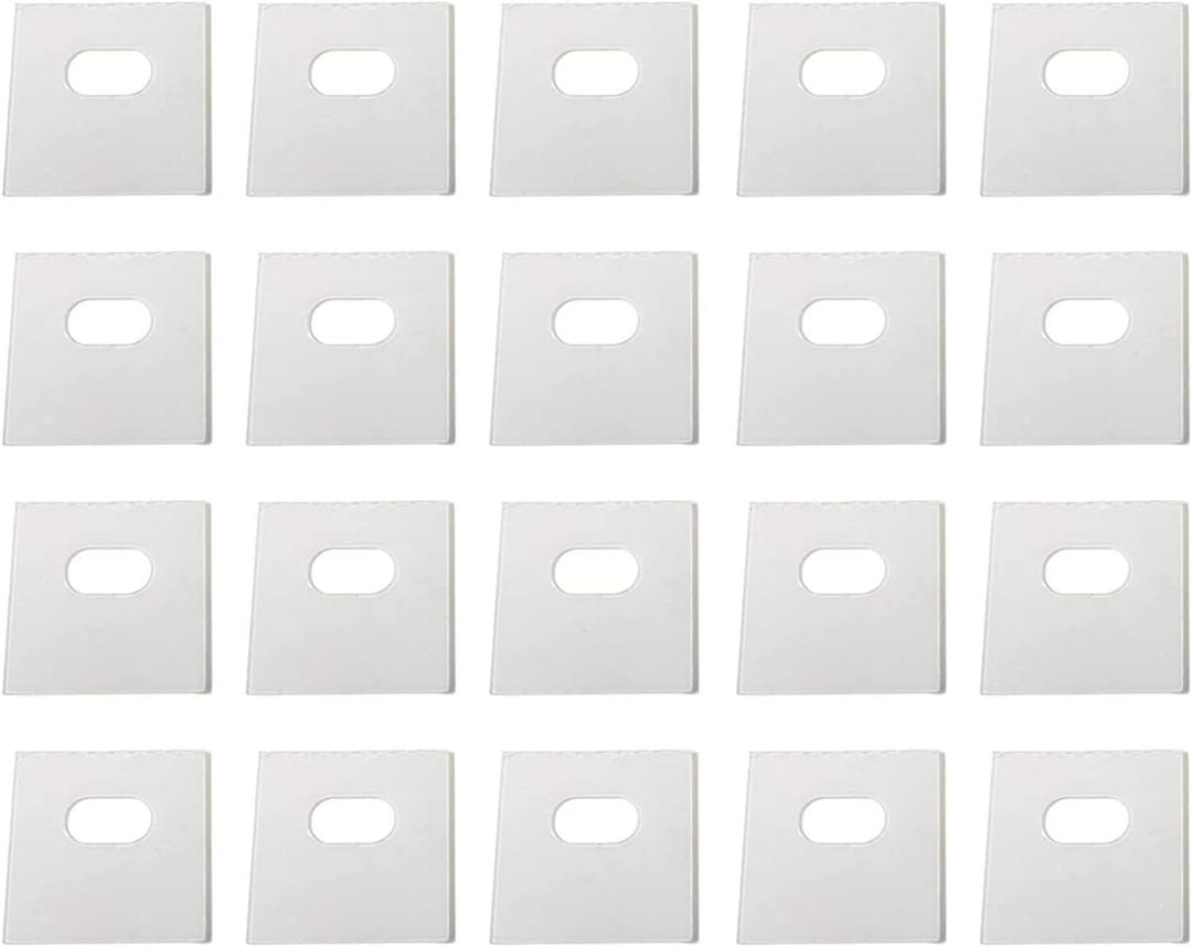 20 Pcs Transparent Vertical Curtain Repair Mini Clear Blinds Repair Sticker Tape, with Pre-Cut Holes Vertical Curtain, Shades Accessories