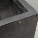 Kante 10 Inch Square Concrete Planter, Large Flower Pot with Drainage Hole for Indoor or Outdoor, Medorn Decor for Patio, Garden, Home, Black : Patio, Lawn & Garden