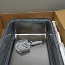 Stainless Steel Cat Litter Box Large High Sided Open Top Anti Splashing Easy to Clean Kitty Litter Tray for Indoor Cats Multi Cat Households Durable Proof Odorless 19.7 x 13.8 x (Grey)