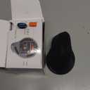 MEETION Left-Handed Ergonomic Mouse, Wireless Vertical RGB Rechargeable Mouse, Bluetooth(5.2 + 3.0) & USB-A with USB-C Adapter 4 Adjustable DPI Mice for Mac/Windows/PC/Tablet/iPad Black