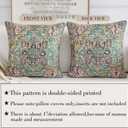 Boho Throw Pillow Covers 18x18 inch Set of 2,Boho Vintage Carpet Pattern Antique Ethnic Decor Double Sided Pattern Cushion Cover Soft Pillow Case Living Sofa Room Bed Square Pillow Cover