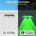 Solar Fence Lights Outdoor - Warm White & RGB 6 Color, Dusk to Dawn Solar Deck Light, Solar Lights Outdoor IP65 Waterproof, Garden Lights for Outside/Backyard/Railing/Step/Patio/Wall (12 pack)