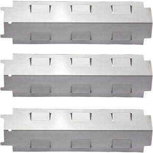 Gas Grill Heat Plate Shield Tent, Burner Cover Flame Tamer, BBQ Replacement Parts for Charbroil 463650414 463334615 461334813 Master Forge GD4215S Brinkmann, Kenmore 14 5/8 inch Set of 3 KS734