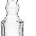 Large Clear Decorative Glass Bottle with Spout and Cork, 32oz, 1 Bottle - Design: COGNAC (3in X 11.9in)