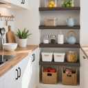 Wooden Wire Shelf Covers for Pantry & Closet Wire Rack Covers for Shelves, Durable Wood Shelf Covers for Kitchen, Laundry Room, Storage Organization(Walnut,30in*16in)