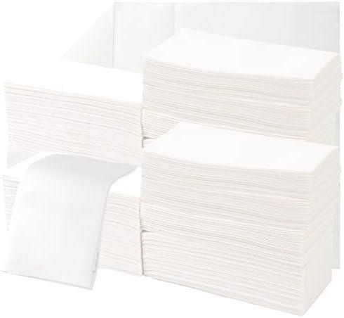 200 Linen-Feel Guest Towels Cloth-Like Hand Towels Disposable Bathroom Napkins Thicken Guest Towel Soft, Absorbent 12" x 17" for Bathroom, Kitchen, Wedding Reception or Dinner Party