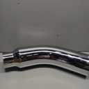Universal 4" to 6" Exhaust Elbow Pipe with Steel Clamp - Silver Chrome or Black Painted for Car, Truck & Diesel