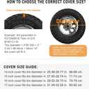 Spare Tire Cover for RV Trailer, Jeep Wheel Cover for Spare Tire, Leather Trailer Tire Covers with American USA Flag for Camper, RV Trailer, Jeep, Truck, SUV (16" for Diameter 29.52-30.70 inch)