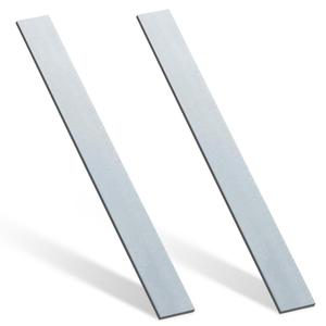 Yaocom 2 Pcs 304 Stainless Steel Flat Bar, 1/8" Thickness, 1" Width, 36" Length 2B Finishing Trim Strips Sheet for DIY Craft Making