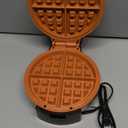 Gourmia Belgian Waffle Maker  Compact Design with Upright Storage, Adjustable Browning, and Easy-Clean Nonstick Ceramic Plates, Stainless Steel