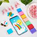 CiaraQ Small Modeling Clay Set, 12 Colors Safe & Non-Toxic Oven Bake Polymer Clay Starter Kit for Kids/Beginners