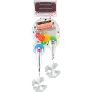 Kikkerland Solar Powered Rainbow Maker  Prism Suncatcher, Fun Home Window Decor  Unique Gift for Christmas & Birthdays  Double Crystal