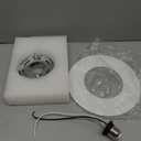 Recessed to Pendant Light Converter Kit 5 and 6 inch Can Light Conversion, Includes E26 Socket, Mounting Bracket, Round Ceiling Plate & White Cover