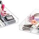 Whitmor 6-Section Drawer Organizer - Set of 1 - Clear