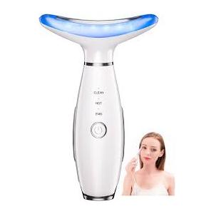 Red Light Therapy for Face, LED Face Massager Tool with Vibraion, Porable Facial Massager for Skin Care at Home, Wrinkle Reducer Face Sculpting Tool，Micro-current Facial Beauty Device(Model AM-810W)