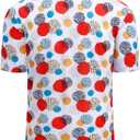 Damipow Mens Golf Shirts Dry Fit Polo Shirts Moisture Wicking Short Sleeve Hawaiian Polo Shirt (XXL)