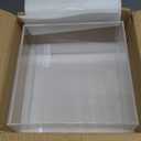 Fowecelt Clear Acrylic Wedding Card Box, Large DIY Card Box Blank No Print for Wedding Reception, Graduation Party, Bridal Shower, Keepsake Party Favor, Cosmetic Home Decor (10 x10 x 5.5 Inch)