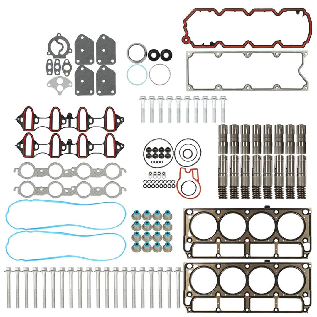 labwork Head Gasket Set Bolts Lifters Set HS26191PT Replacement for Chevy Tahoe Avalanche Suburban Replacement for GMC Sierra 5.3L 2005-2014