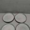 famiware Star 8.25" Pasta Bowls, Large Dinner Bowls Set of 4, Salad Bowl Plates, Shallow Bowls for Eating, Smoky Blue