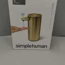 simplehuman 9 oz. Touch-Free Automatic Rechargeable Sensor Pump, Brass Stainless Steel, New