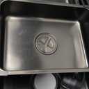 ZMNXAS Kitchen Sink-Single Bowl Deep Kitchen Sink,Stainless Steel Kitchen Sink,Black,with Cutting Board,RV,Workstation Sink,Bar,Garage,Laundry Room,Ledge and Accessories (Size : 80 * 50)