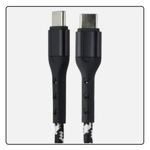 ZGEAR 10FT USB-C to USB-C Braided Cable - Black / Silver