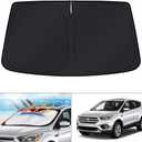 KUST Windshield Sun Shade for 2013 2014 2015 2016 2017 2018 2019 Ford Escape Accessories Sunshade Foldable Window Sun Protector Block UV Rays Keep Car Cooler