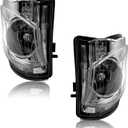 Fog Lights Compatible With 2006-2010 IS250/IS350 Front Bumper Lights Assembly with Halogen Bulbs Fog Lamps Replacement Driver and Passenger Side