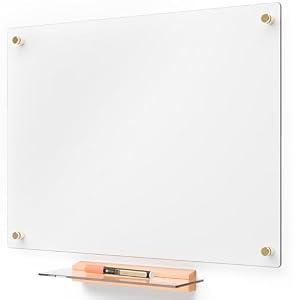 Yeoux Glass Dry Erase Board 17"x23" (Ultra Clear)