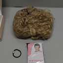 LONAI Short Blonde Curly Wig with Bangs for Women Ash Blonde Wigs with Bangs WIG006 Curly Synthetic Wig for Daily Use Party Cosplay-Ash Blonde (14 Inch (Pack of 1))