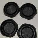 Bed Bug Interceptors, 4 Pack Bed Bug Traps, Insect Detector for Bed, Sofa & All Furniture, 24/ 7 Monitor, 360° Protection for Your Family's Peaceful Sleep, Black