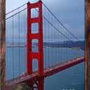 BESCRCL 24x32 Picture Frame Brown, Poster Frames Wall Hanging, Display Pictures 24 x 32 without Mat, 1 Pack