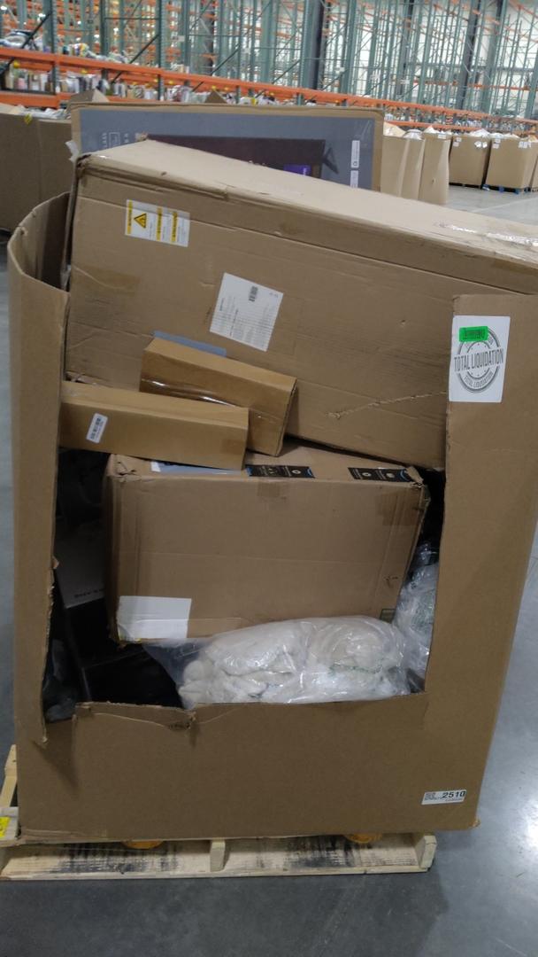 pallet of salvage items