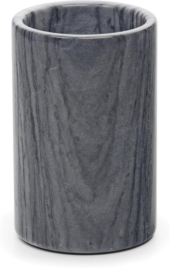 RSVP International Grey Marble Cooler, 4.5" x 7" | Use with Champagne, Wine, Beer, Kitchen Tools & More | Keeps Drinks Cold in Elegance, One Size (Gray)