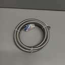 Refrigerator Ice Maker Water Line,6ft Stainless Steel Braided "by" Ice Maker Hose Burst Proof Water Supply Line,Food grade PVC Inner Tube Fit to ALL Refrigerator Ice Maker