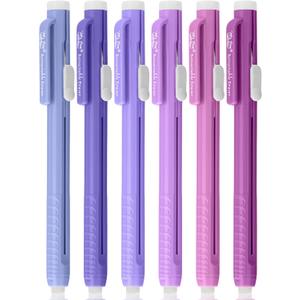 Mr. Pen- Retractable Mechanical Eraser Pen, 6 Pack, Twilight Colors, Erasers for Pencils, Eraser for Artists