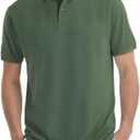 Polo Shirts for Men, Summer Sports Short Sleeve Moisture Wicking Dry Fit Activewear Golf Shirts for Men, Sizes S-3XL (Green, S)