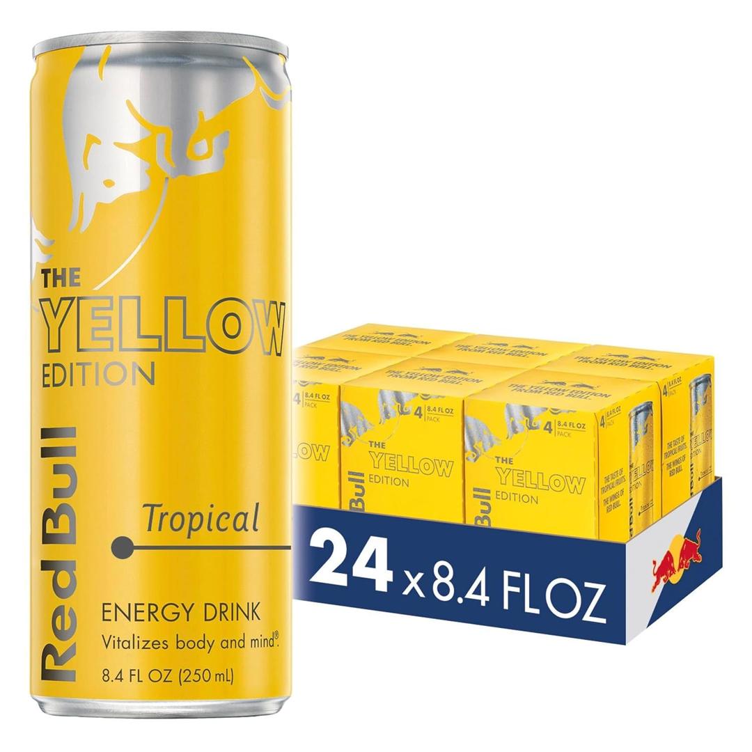 Red Bull Energy Drink, Tropical, Yellow Edition (EXP 10/27/26)